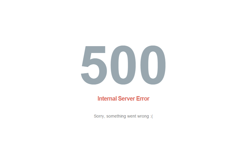 Internal Server Error (500)