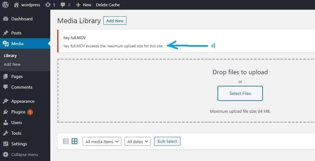 Uploaded File Exceeds Upload_max_filesize